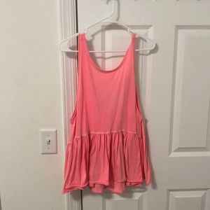 Neon pink tank top